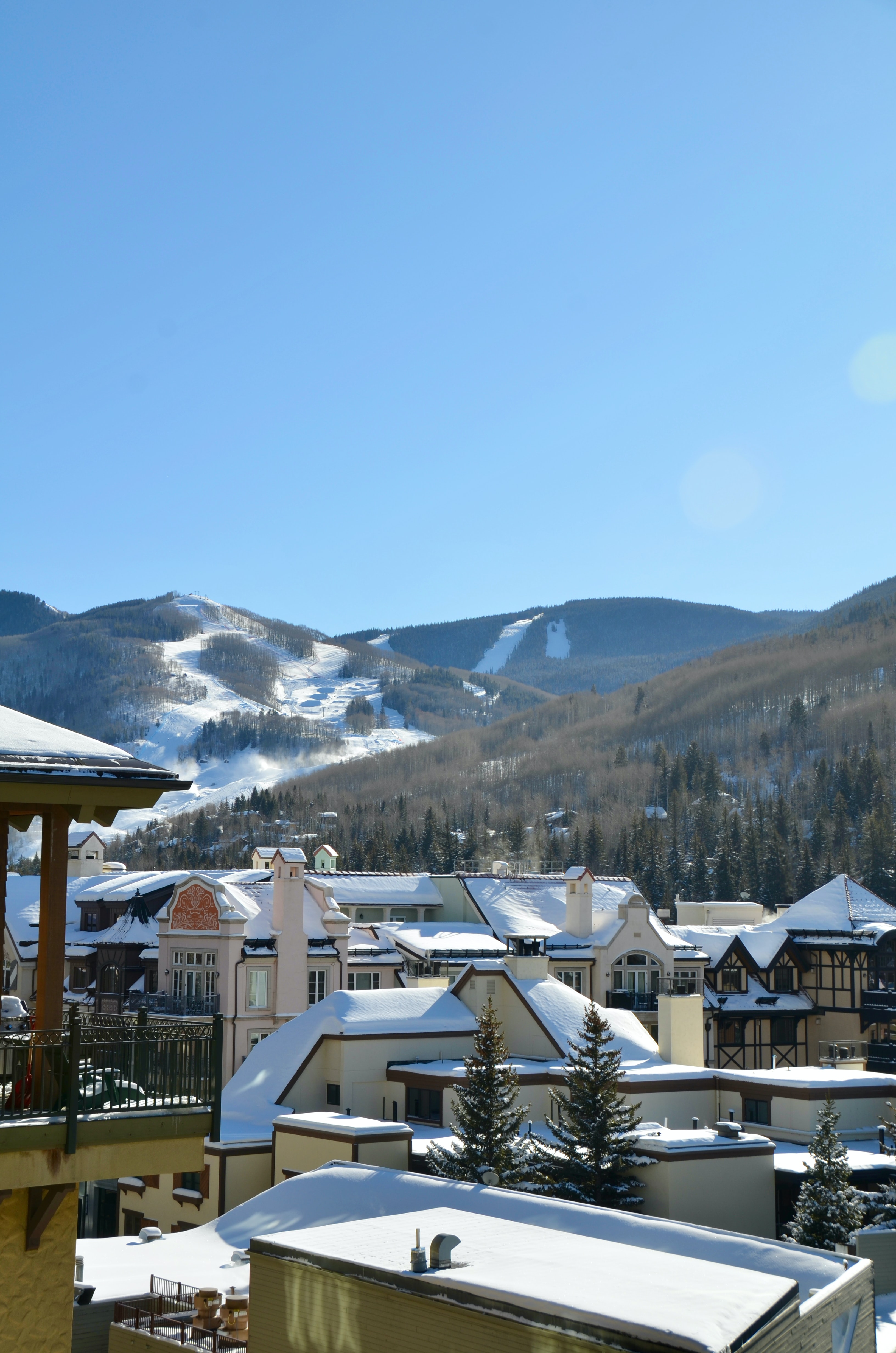 Ski resort and town
